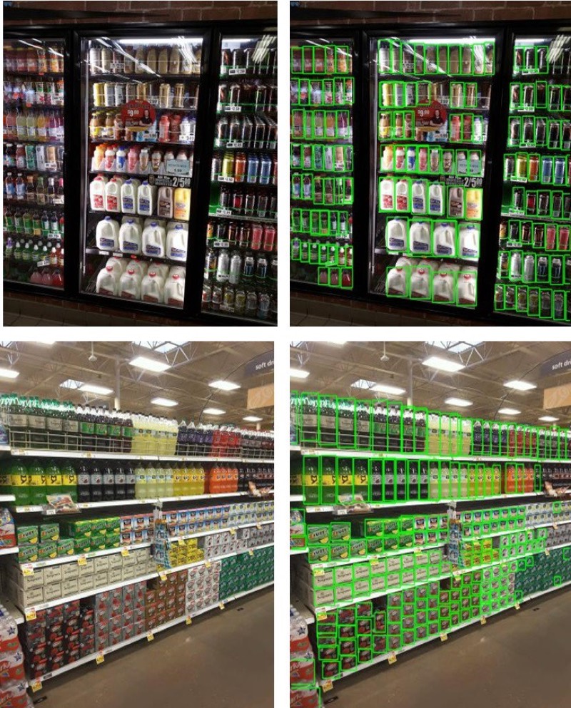 AI shelf detection grid